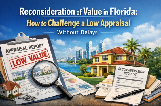 Reconsideration of Value in Florida: How to Challenge a Low Appraisal Without Delays