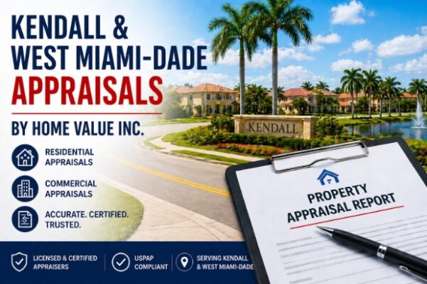 Kendall and West Miami-Dade Appraisals by Home Value Inc. 