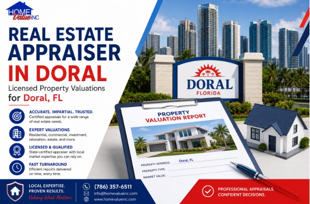Real Estate Appraiser in Doral — Licensed Property Valuations for Doral, FL